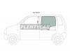 XYG YK2 RD/LH Стекло заднее левое опускное SUZUKI WAGON R 2000-