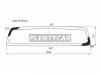 XYG ZN215 RW/H/X Стекло заднее (крышка багажника) с обогревом TOYOTA HILUX PICK-UP CAB 04-12