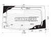 XYG ZVW30-09RW/H/X Стекло заднее (крышка багажника) с обогревом TOYOTA PRIUS 5D HBK 2009-