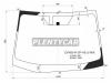 XYG ZVW50RCPHSLFWX Стекло лобовое (Место под датчик запотевания) Toyota Prius (ZVW50) 15-23