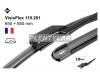 SWF 119281 SWF VISIOFLEX 650мм+650мм x 2 щ/ст/очист. Opel Astra J  SWF