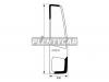 KMK GLASS DEWS0022 Стекло форточки (Спереди/ Слева/ Цвет зеленый) Daewoo Ultra Novus 97-19