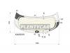 KMK GLASS KIAS0018 Стекло заднее (Цвет зеленый/ Обогрев/ 5D HBK) Kia Rio 11-17