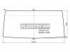 KMK GLASS NIST0128 Стекло лобовое (В резинку) Dongfeng 1062 05- / Nissan Atlas F 92-07