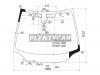 FUYAO 3998AGNMV1B Стекло лобовое (Датчик дождя/ 3/5D HBK) Honda Civic 05-12 / Civic USA 05-08