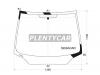 FUYAO 3999AGNV Стекло лобовое HONDA CIVIC 4D 05-11