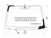 FUYAO 4129AGNBLHV1H Стекло лобовое (Обогрев щеток) Hyundai Tucson 04-09