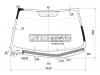 FUYAO 4433AGNHV2P Стекло лобовое (Обогрев щеток) Kia ProCeed 09-12