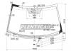 FUYAO 83G2AGNBLHV Стекло лобовое (Обогрев щеток) Toyota Highlander 07-13 / Kluger V 07-13
