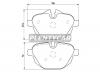 BREMBO P06064 Колодки зад.BMW 5-серия F10 523-530D  2010=&gt;