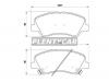 BREMBO P18025 Комплект тормозных колодок, дисковый тормоз