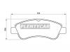 BREMBO P61066 Комплект тормозных колодок, диско