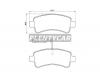 BREMBO P61130 Колодки торм.зад.