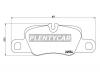 BREMBO P65020 Колодки тормозные задние