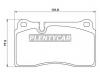 BREMBO P85110 Комплект тормозных колодок, дисковый тормоз