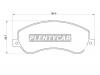 BREMBO P85115 Комплект тормозных колодок, дисковый тормоз