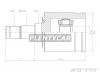 HDK INTO42 Шрус внутренний LH/RH TOYOTA LAND CRUISER 100 UZJ100/HDJ101 98-07
