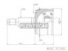 HDK MI045A50 ШРУС внешний ABS MI-45A50