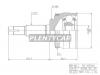 HDK NI-082A44 ШРУС внешн с кольцом ABS Nissan
