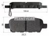 HOSU HSBR0009 Колодки тормозные (Сзади) Infiniti FX35 02-08 / Nissan Juke 10-20