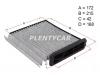HOSU HSCF0048 Фильтр салона NISSAN TIIDA 04-/NOTE 05-12 угольный