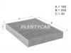 HOSU HSCF0050 Фильтр салона NISSAN X-TRAIL T32 14-/QASHQAI 14-/MARCH 10-/PULSAR 1.5 14- угольный