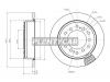 HOSU HSDB0125 Диск тормозной (Сзади) Toyota Land Cruiser Prado (J120,J150) 02-20 / Lexus GX 09-19 / Toyota 4Runner