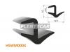HOSU HSWM0004 Молдинг универсальный (тип FL-15.5MM U-LIP) - бухта 30 м.(цена за 1метр)