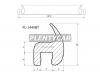 FLEXLINE FL1445BT Молдинг лобового стекла CHEVROLET TRAILBLAZER 03-