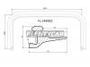 FLEXLINE FL2489BZ Молдинг лобового стекла SUBARU LEGACYOUTBACK 03-09