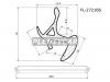 FLEXLINE FL-2721BS Молдинг лобового стекла TOYOTA SEQUOIA/TUNDRA PICKUP 07-