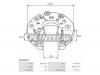 AS-PL ARC6089S Диодный мост генератора TOYOTA COROLLA AXIO/FIELDER 06-08 1NZFE/LAND CRUISER 100 98-07 2UZFE 6диодов