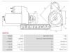AS-PL S2072S Стартер Nissan AD 90-02 / Almera 95-06 / Primera 90-08 / Sunny 87-00 (0,8 kW/ Z=8/ (HITACHI))