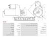 AS-PL S5105 Стартер Mitsubishi Galant 83-86 / L200 96-16 / Lancer 88-91 / Pajero Sport 08-17 (2,2 kW/ Z=10)