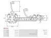 AS-PL SBH2007 Щеточный узел cтартера NISSSAN WINGROAD/AD Y10/PULSAR HR14 90-99 CD20/GA16DE/SR18DE