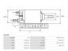AS-PL SS3050 Втягивающее реле стартера MERCEDES BENZ A-CLASS W168/169 1.4-1.7 97-12 M166.940/M266.940