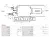 AS-PL SS9044 Втягивающее реле стартера HYUNDAI H-1/STAREX/GALLOPER/MITSUBISHI GALANT/L 200 4D56/PAJERO 2.5TD 82-