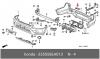 HONDA 33555SEA013 КАТАФОТ ЗАДНЕГО БАМПЕРА, ЛЕВЫЙ