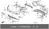 HONDA 71190SMGE00 КРОНШТЕЙН ФАРЫ ЛЕВ/UP BEAM COMP L,FR