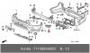 HONDA 71198S9A000 КРОНШТЕЙН БАМПЕРА ПЕРЕД. ЛЕВ.