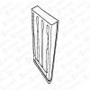 COVIND TPS/100 Крыло прицепа универсальное 1/3 (450х640х130)