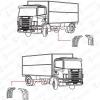 COVIND 144/200 крыло переднее половинка //Scania R114/124/144