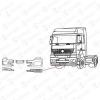 COVIND 940/87 спойлер левая часть без отверстия под п/т фару //MB Axor 2nd series/Atego