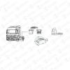 COVIND 943/520 943520 Брызговик MB ACTROS MP2 - AXOR 9305200207