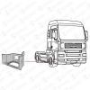 COVIND MLX/240 Подножка правая MAN TGA/TGS/TGX (серая)