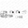 COVIND TGX/525 Верхняя часть брызговика пр./лев