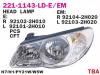DEPO 2211143LLDEM Блокфара лев.HYUNDAI ELANTRA ФАРА 07=] H7/H1