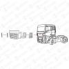 COVIND TGX/165 дефлектор левый пласт. //MAN TGS/TGX