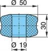 Втулка амортизатора bpw резиновая