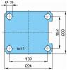 BPW 0328176030 Плита рессоры  224x200x12  W 10-12t B=90 BPW